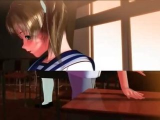 Shy hentai schoolgirl dreams of fucking her glorious coed