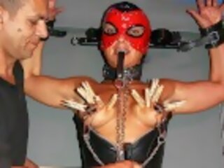 Fetish sex movie with masked muscle milf