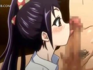 Lascivious anime teeny blowing and fucking giant putz
