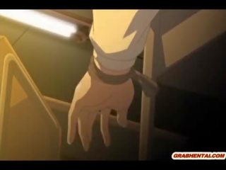 Chains hentai coed ass dildoed và assfucked