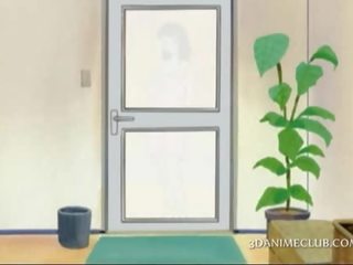 3d anime adolescent stealing his dream babe undies